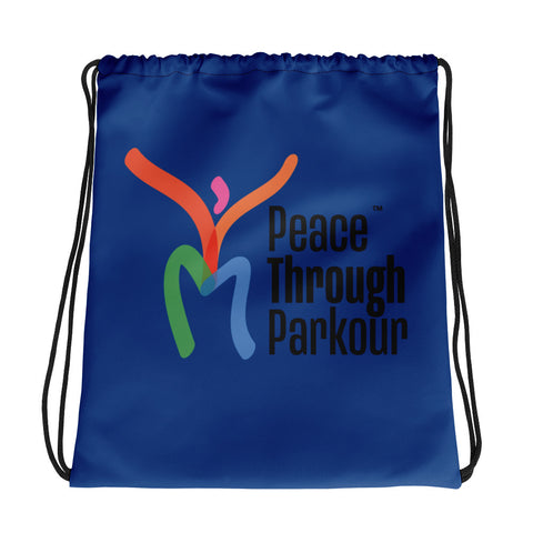IPF's "PEACE THROUGH PARKOUR" (tm) Global Education Initiative Fundraiser Drawstring bag