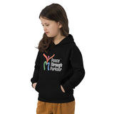 "Peace Through Parkour" Kids eco hoodie